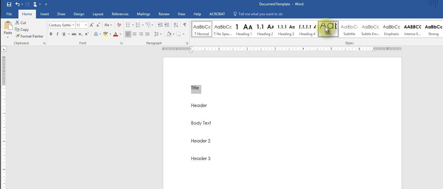 using microsoft word templates