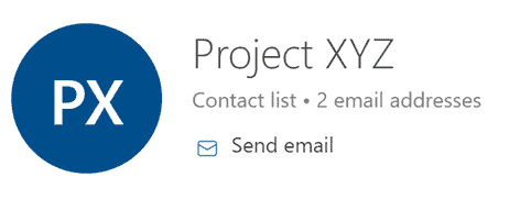 outlook contacts multiple emails
